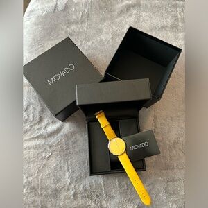 Movado Museum Dial Modern 47, Stainless Steel, Calfskin Leather